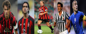 Paolo Maldini, Alessandro Nesta, Franco Baresi, Gaetano Scirea dan Fabio Cannavaro